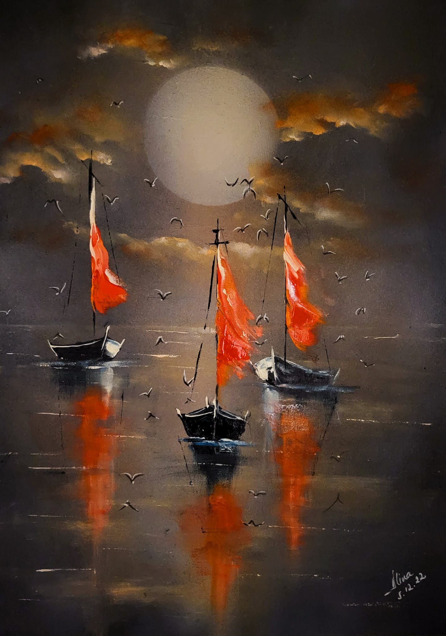 ArteDiAlina.com painting: Helen can wait